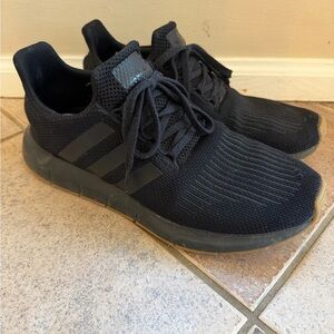 adidas Men's Black Athletic Knit Sneakers